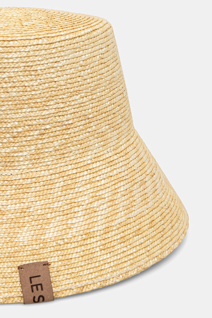 LE SH KA headwear kapelusz bucket damski pleciony BeigeBucket beżowy SS26
