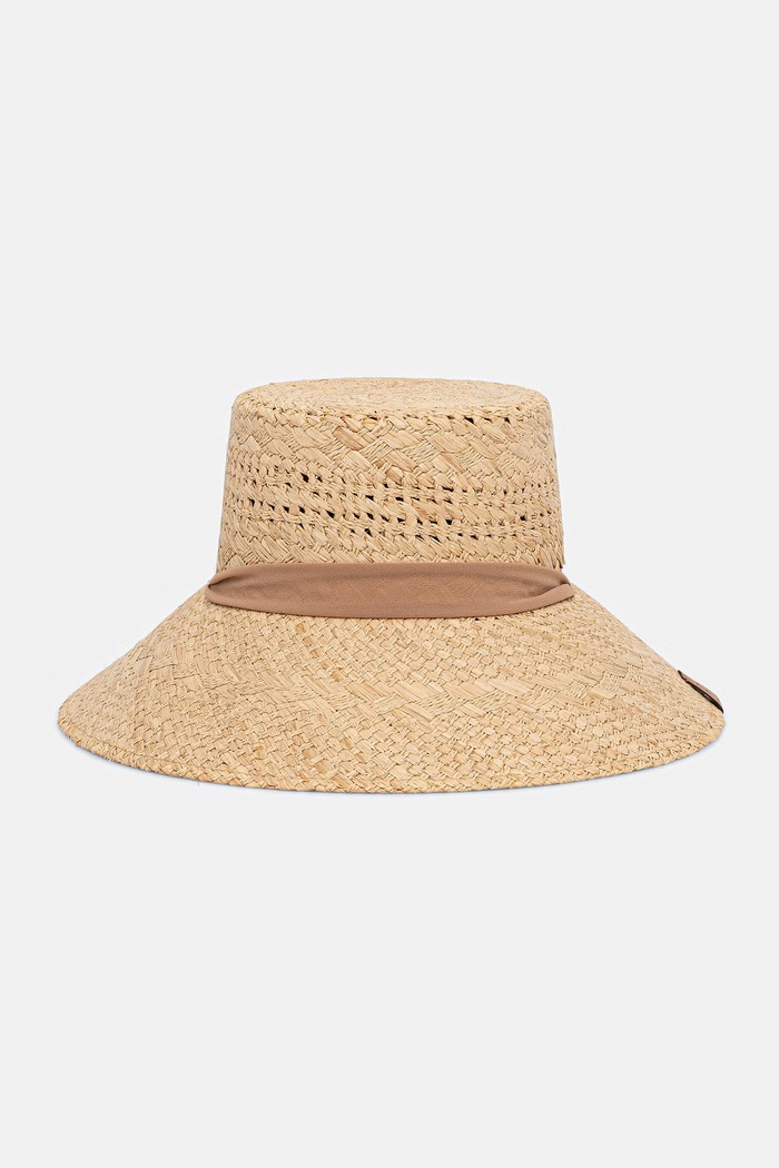 LE SH KA headwear kapelusz słomkowy damski beżowy AmalfiBucketHat