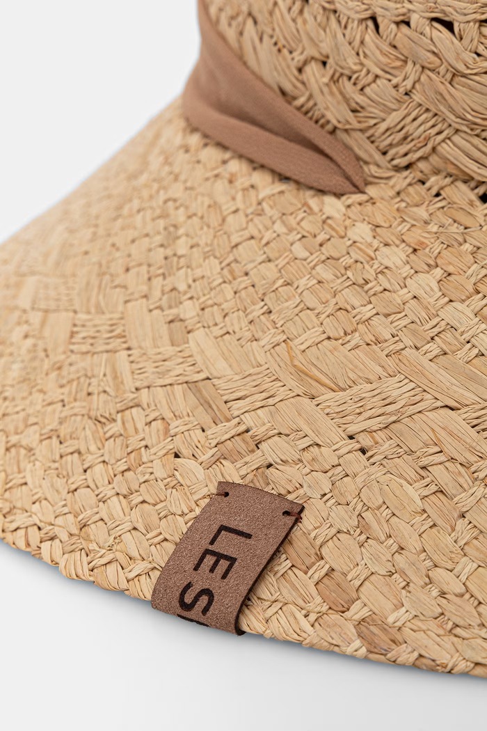 LE SH KA headwear kapelusz słomkowy damski AmalfiBucketHat beżowy SS26
