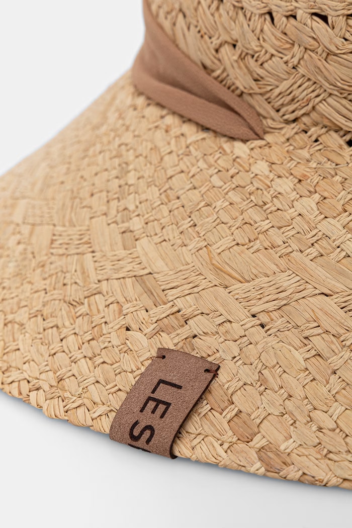 LE SH KA headwear kapelusz słomkowy damski AmalfiBucketHat beżowy SS26