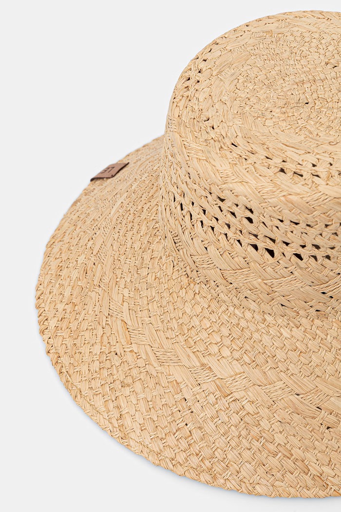 Akcesoria LE SH KA headwear kapelusz słomkowy damski AmalfiBucketHat beżowy