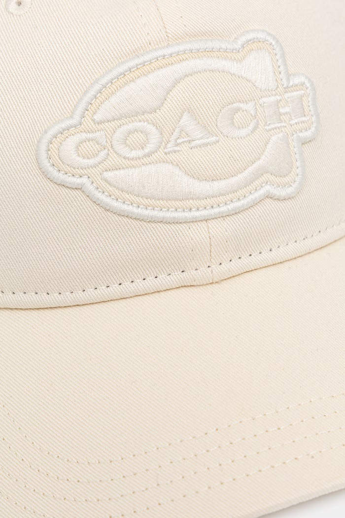 Coach czapka z daszkiem damska bawełniana 29CCQ59 beżowy SS26