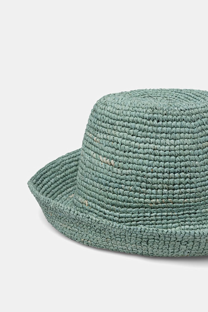 Doplnky LE SH KA klobúk dámsky pletený Blue Bucket Hat BlueBucketHat zelená