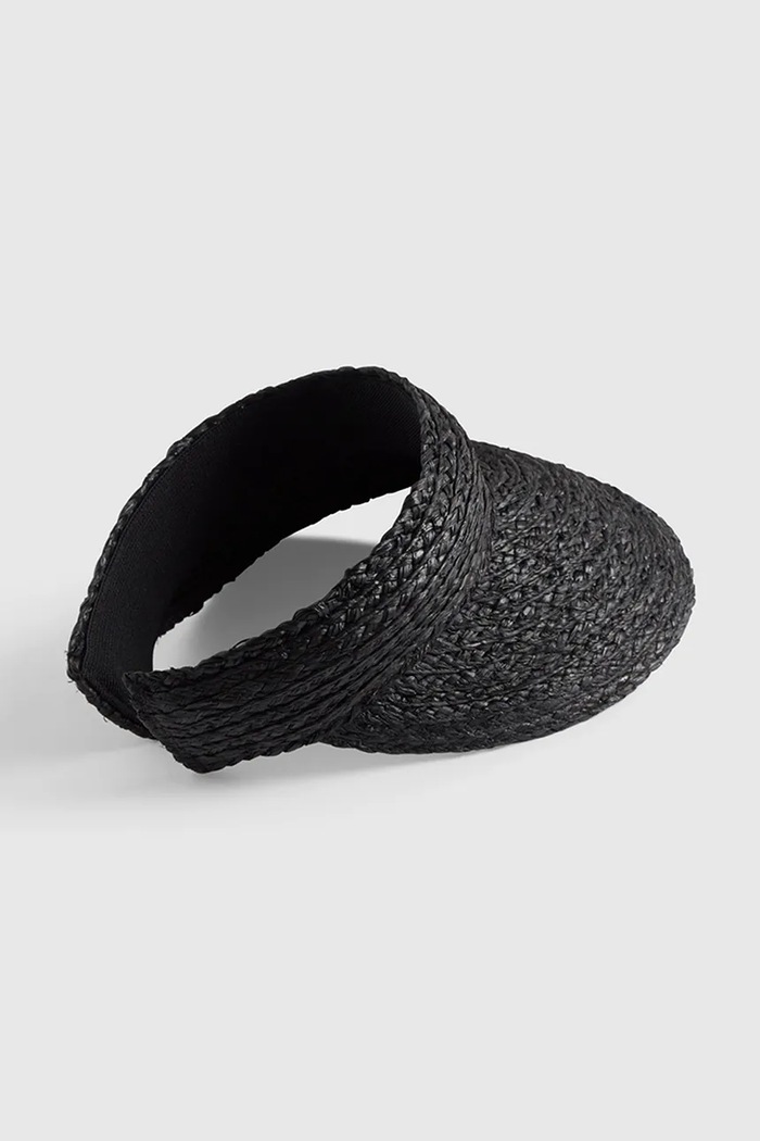Seafolly кепка для женщин Raffia Visor 71802.HT чёрный SS26
