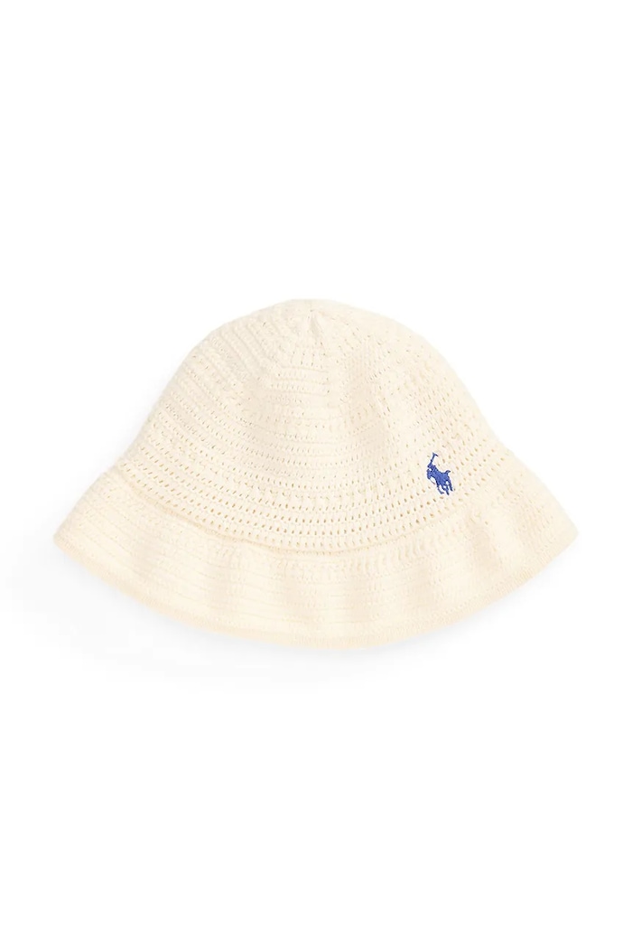 Detský bavlnený klobúk Polo Ralph Lauren bavlna béžová 313A11249003