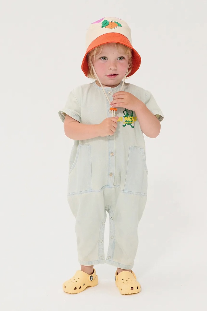 Detský bavlnený klobúk Bobo Choses Tangerine oranžová 126AH008