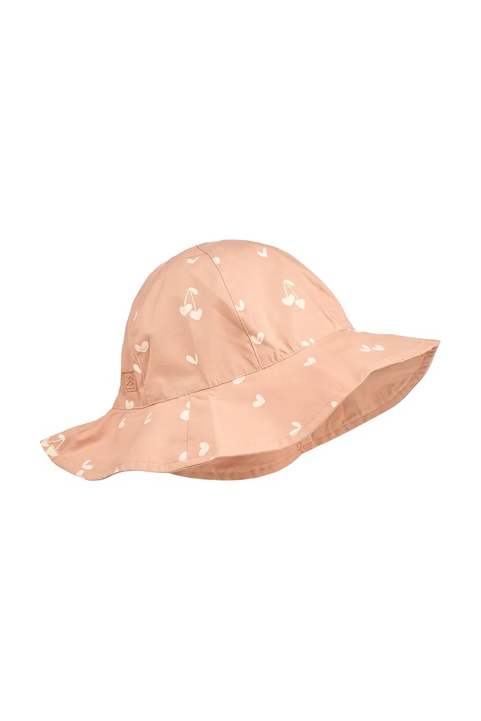 Bavlnená obojstranná detská čiapka Liewood Amelia Reversible Sun Hat jednofarebný ružová LW17697.PPY2