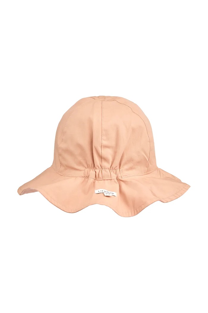 Bavlnená obojstranná detská čiapka Liewood Amelia Reversible Sun Hat LW17697.PPY2 ružová SS26
