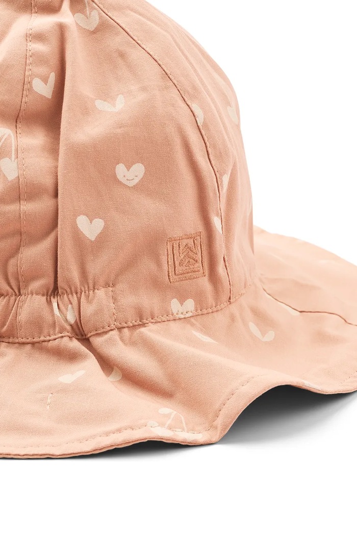 Dievča Bavlnená obojstranná detská čiapka Liewood Amelia Reversible Sun Hat LW17697.PPY2 ružová