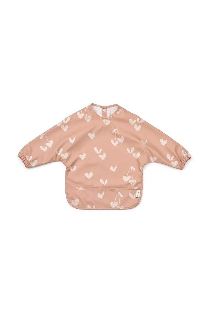 Liewood salopete pentru bebeluși Merle Printed Cape Bib roz LW18136.G.PPY2
