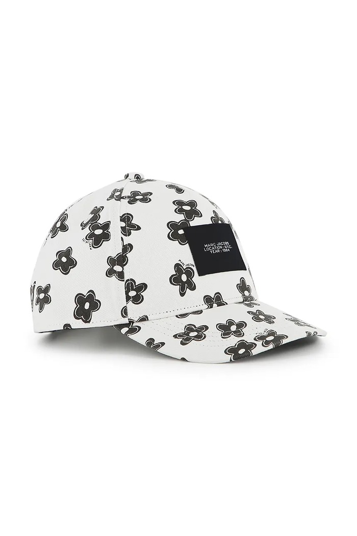 Marc Jacobs czapka z daszkiem bawełniana dziecięca W60839 beżowy SS26