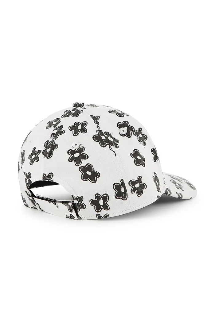 Dziewczynka Marc Jacobs czapka z daszkiem bawełniana dziecięca W60839 beżowy