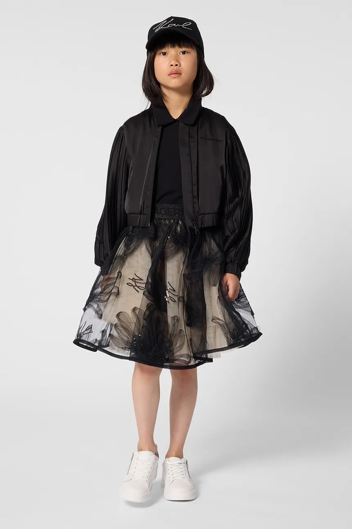 Detská bavlnená šiltovka Karl Lagerfeld Z31197.50.56