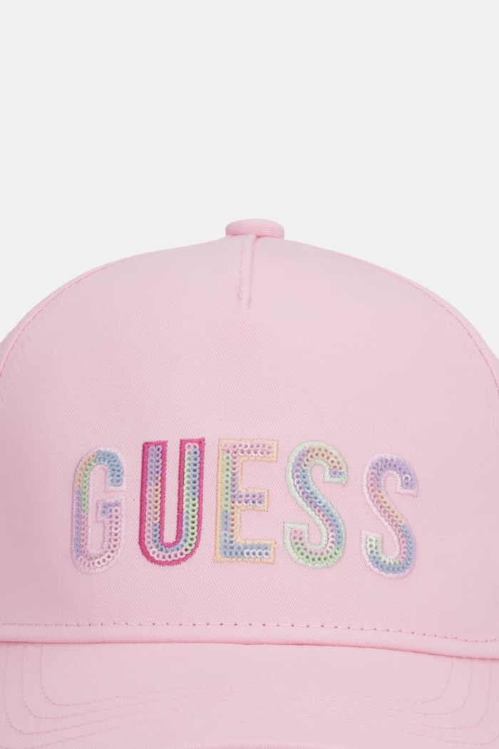Guess șapcă pentru copii, din bumbac J6GZ07.WO08O.PPY2.M roz SS26