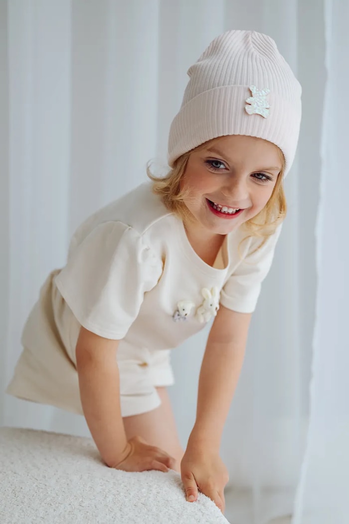 Jamiks čiapka beanie detská MINTTA ružová MINTTA.Nak.glo.JWI025.G
