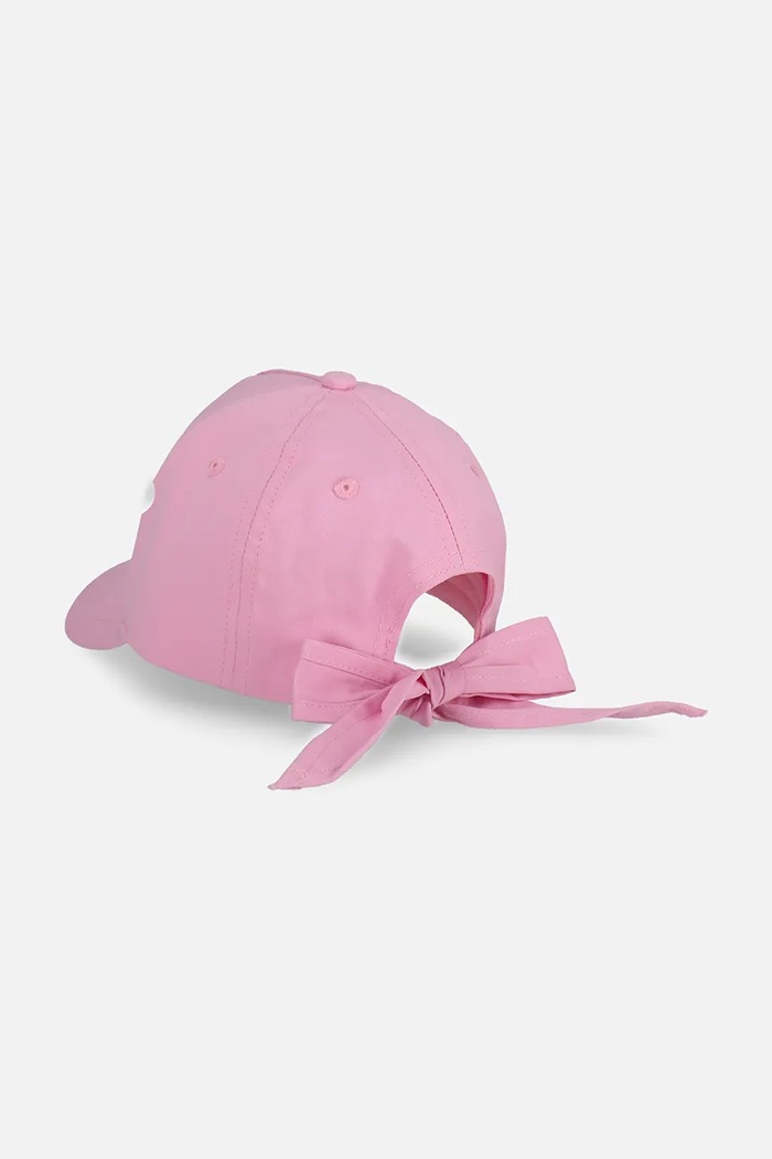 Coccodrillo czapka z daszkiem dziecięca bawełniana WC6364208ALG różowy SS26