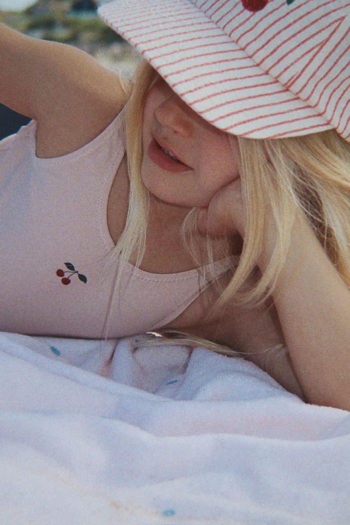 Konges Sløjd czapka z daszkiem dziecięca bawełniana ELLIE BOW CAP GOTS KS105343.PPY2