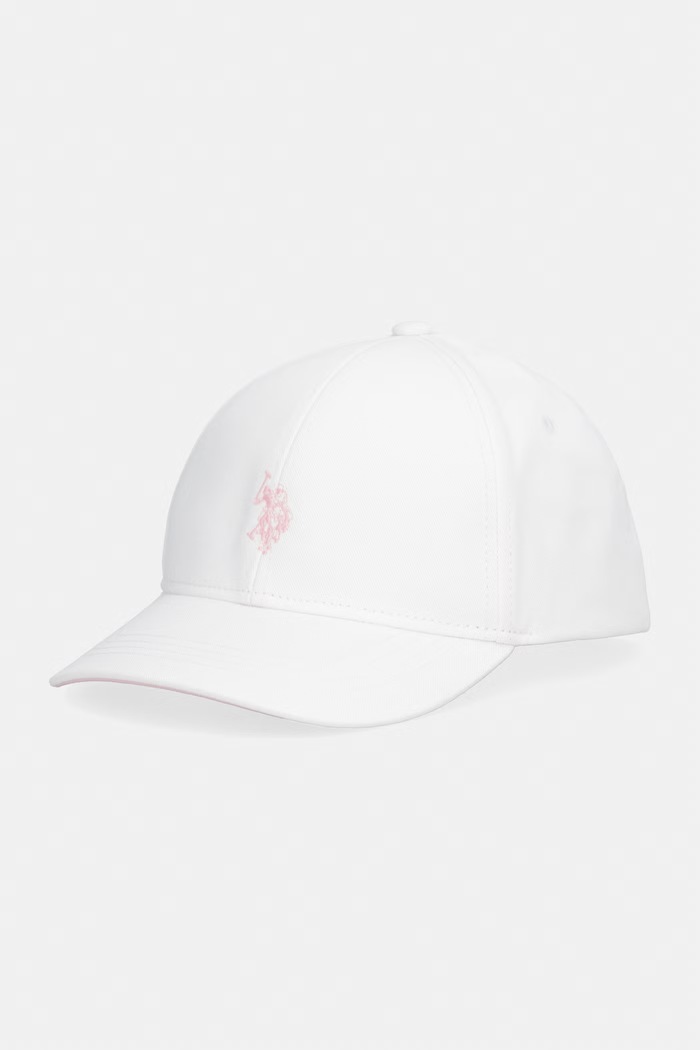 U.S. Polo Assn. czapka z daszkiem dziecięca bawełniana biały USG0321