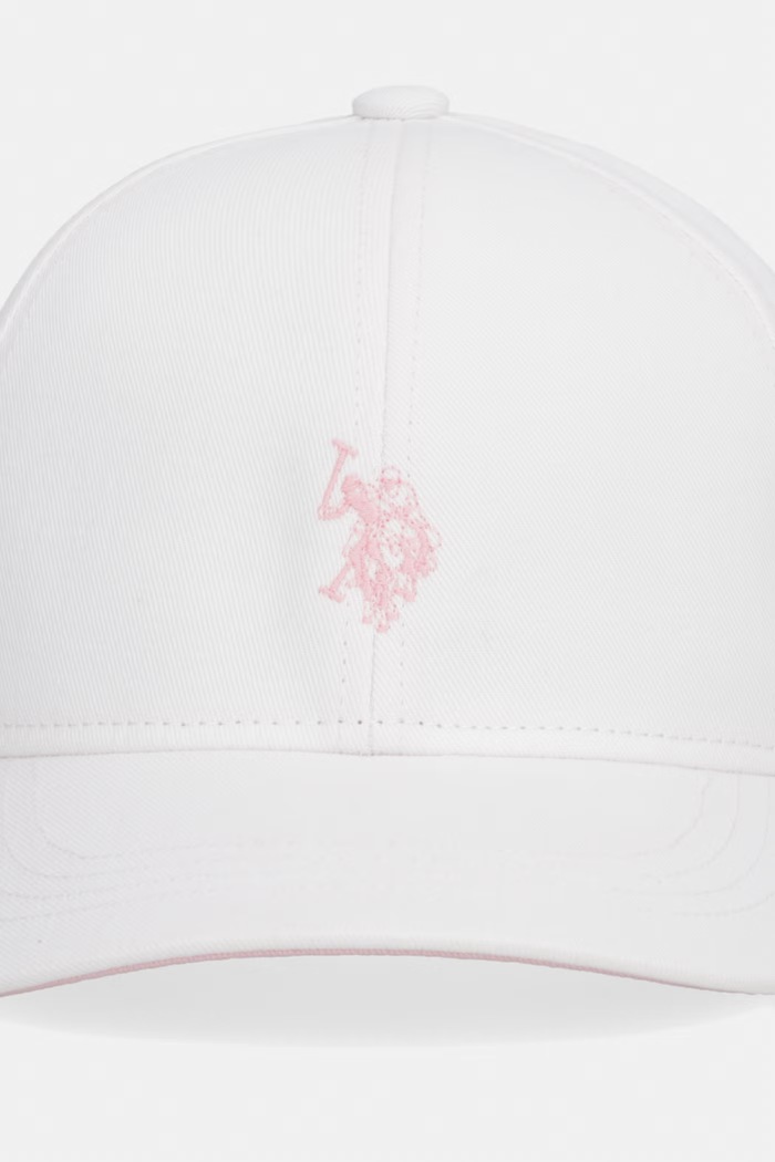 U.S. Polo Assn. czapka z daszkiem dziecięca bawełniana USG0321 biały SS26