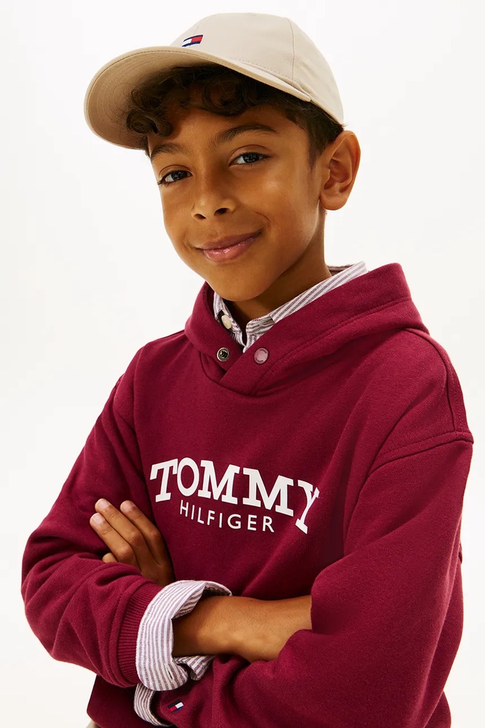 Tommy Hilfiger czapka z daszkiem dziecięca bawełniana KA0KA00025.PPY2 beżowy
