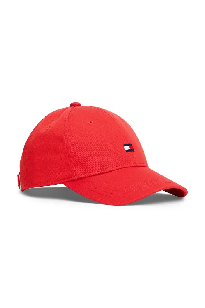 Tommy Hilfiger čiapka so šiltom detská bavlnená KA0KA00025.PPY2 červená SS26