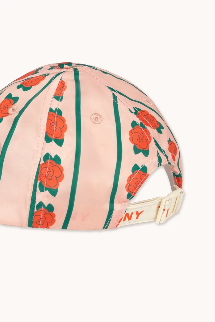 Момче Детска шапка с козирка Tinycottons ROSE PATTERN CAP SS26.513 розов