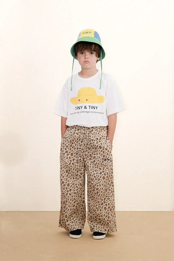 Tinycottons palarie copii COLOR BLOCK BUCKET HAT turcoaz SS26.516