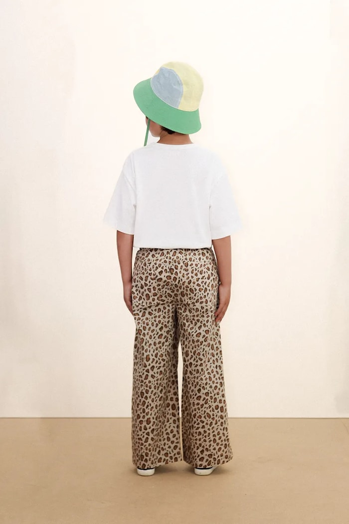 Tinycottons palarie copii COLOR BLOCK BUCKET HAT SS26.516 turcoaz