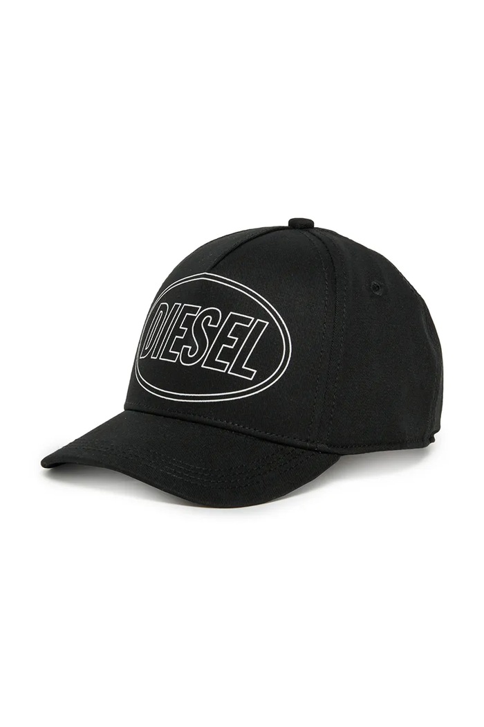 Diesel gyerek pamut baseball sapka FEPSIT HAT nyomtatásos fekete J02707.KXA77