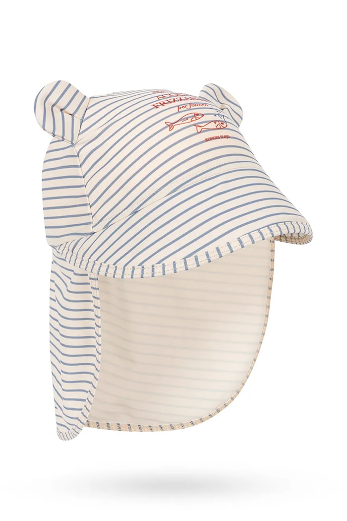 Detská baseballová čiapka Konges Sløjd ASTER BEAR SUN HAT GRS Pre bábätká modrá KS104640.PPY2