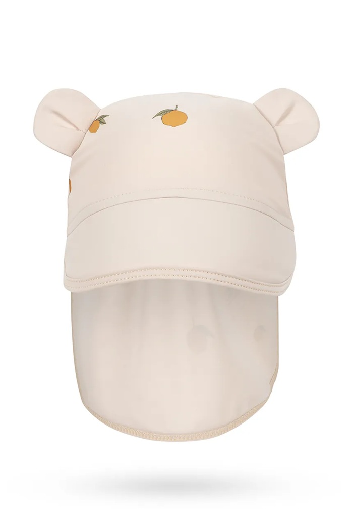 Konges Sløjd czapka z daszkiem dziecięca ASTER BEAR SUN HAT GRS KS104640.PPY2 beżowy SS26