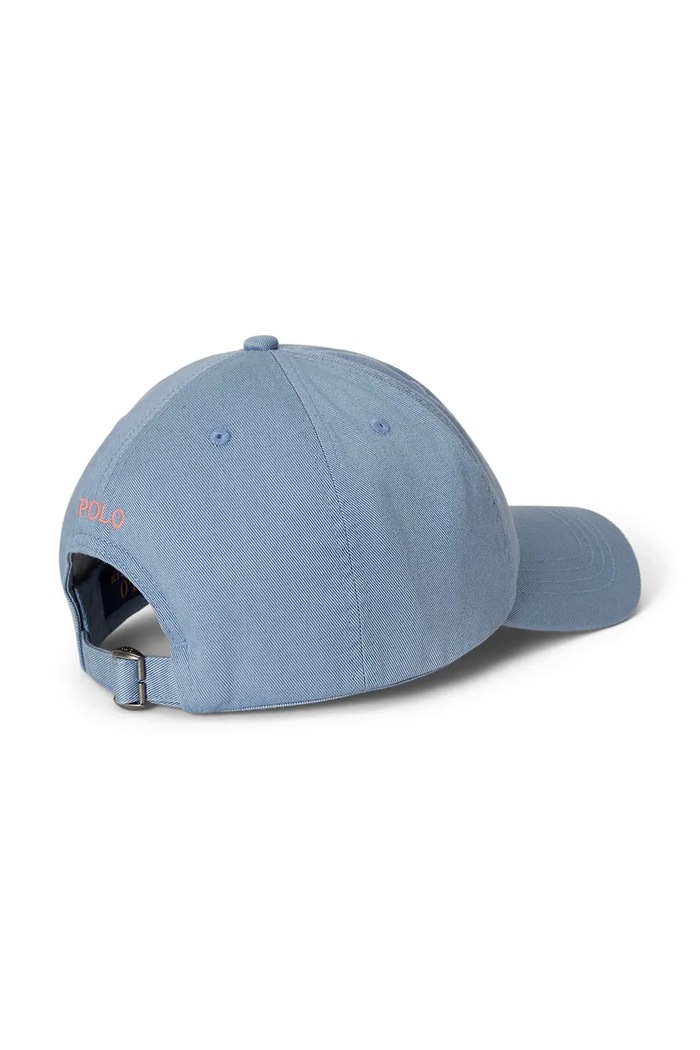 Detská bavlnená šiltovka Polo Ralph Lauren 322785653506 modrá SS26
