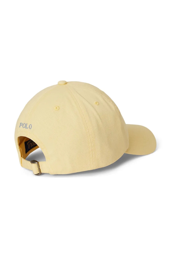 Polo Ralph Lauren czapka z daszkiem bawełniana dziecięca 322785653507 żółty SS26