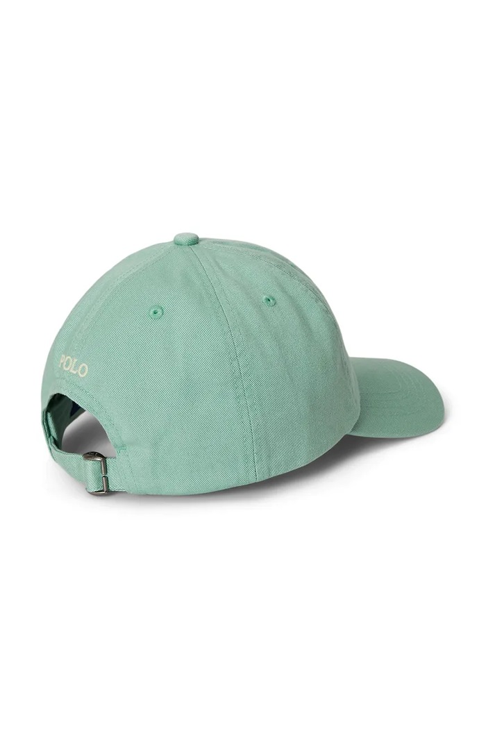 Дитяча бавовняна кепка Polo Ralph Lauren 323785653506 бірюзовий SS26