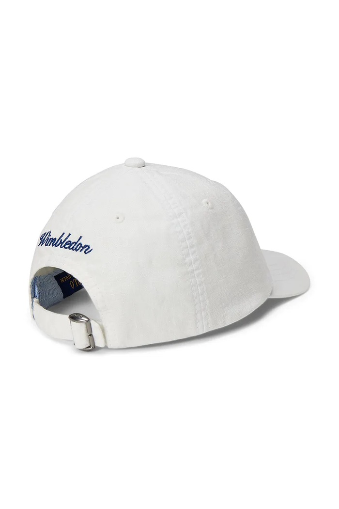 Polo Ralph Lauren czapka z daszkiem dziecięca bawełniana 322B18709001 biały SS26