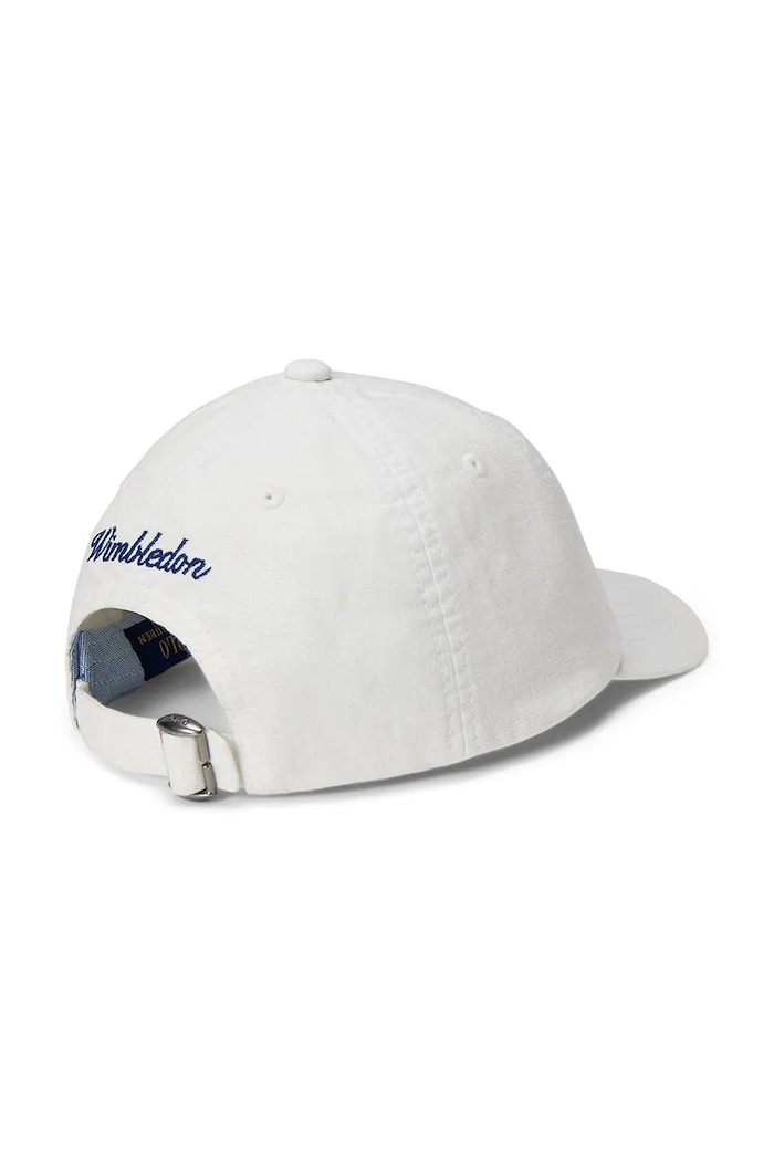Polo Ralph Lauren czapka z daszkiem dziecięca bawełniana 322B18709001 biały SS26