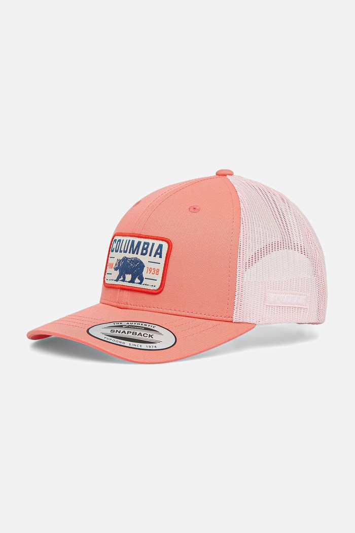 Columbia czapka z daszkiem dziecięca Columbia Youth Snap Back aplikacja pomarańczowy 1769681.PPY2