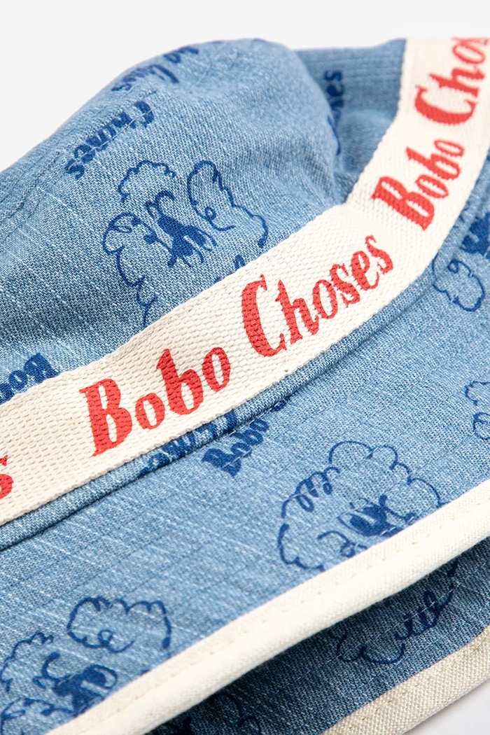 Κοριτσίστικα Παιδικό βαμβακερό καπέλο Bobo Choses Pickles The Dog 126AH007 μπλε