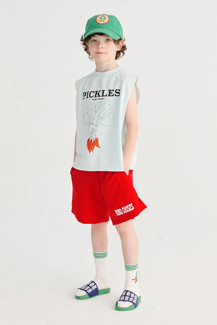 Παιδικό βαμβακερό καπέλο μπέιζμπολ Bobo Choses Mr Pickles 126AI014