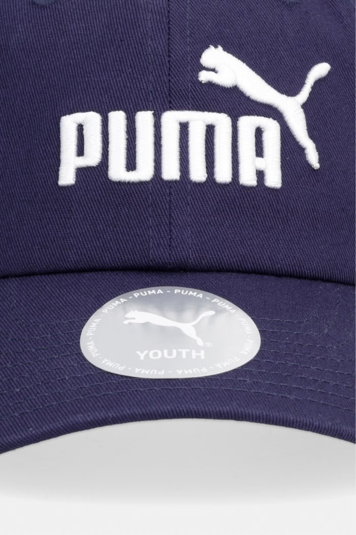 Puma καπέλο μπέιζμπολ παιδικό βαμβακερό ESS NO.1 LOGO 26853 σκούρο μπλε SS26