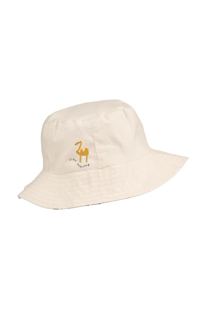 Detský obojstranný klobúk Liewood Damon Reversible Bucket Hat LW19911.PPY2 béžová SS26