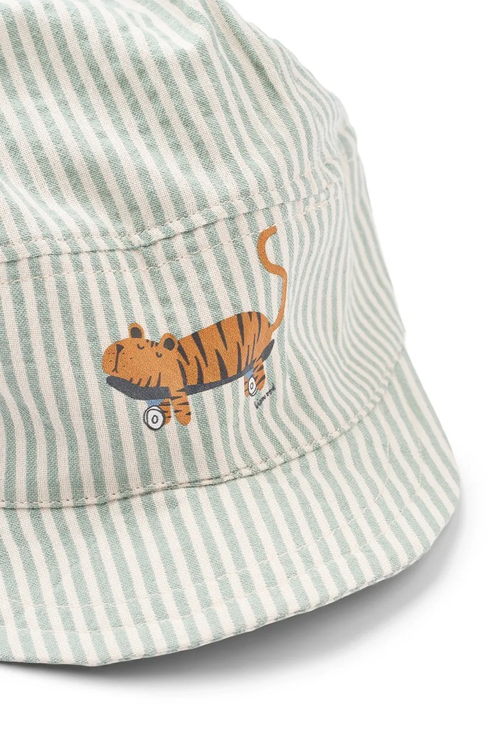 Chlapec Detská bavlnená šiltovka Liewood Theon Soft Seersucker Cap LW20621.PPY2 modrá