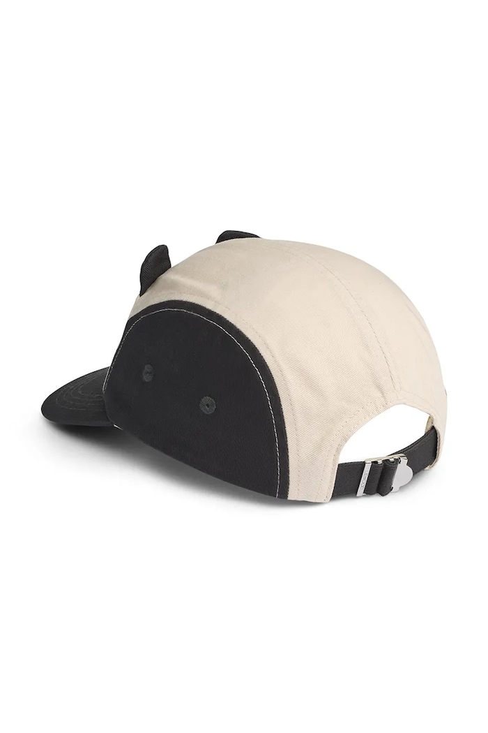 Liewood czapka z daszkiem bawełniana dziecięca Rory Panda Cap LW20734.PPY2 beżowy SS26