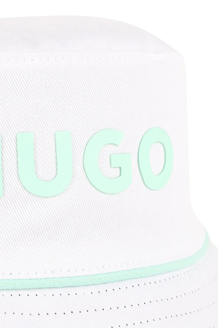 HUGO pălărie reversibilă din bumbac pentru copii G01165.52.56 negru