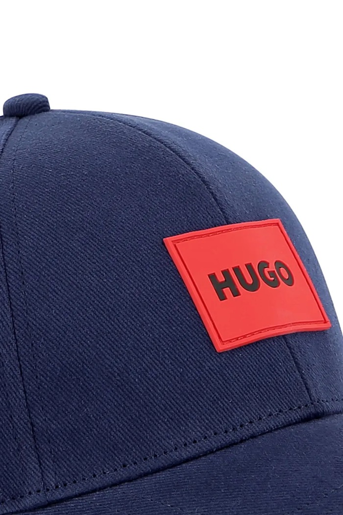 Detská bavlnená šiltovka HUGO tmavomodrá G01187.52.56