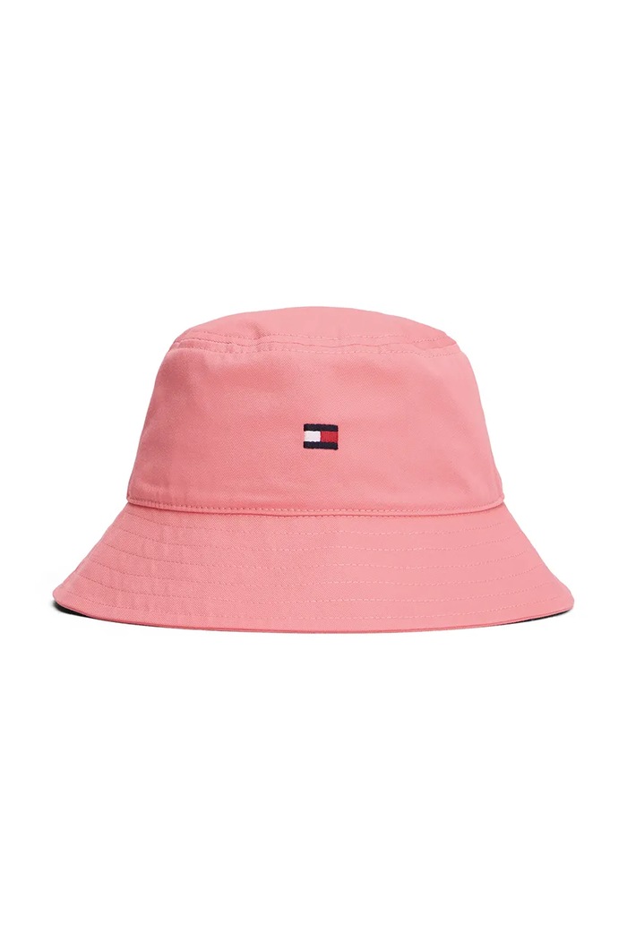 Tommy Hilfiger kapelusz bucket dziecięcy bawełniany KA0KA00041.PPY2 różowy SS26