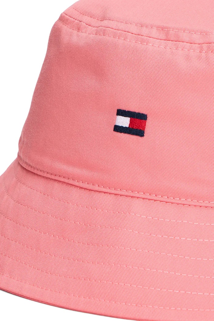Tommy Hilfiger kapelusz bucket dziecięcy bawełniany różowy KA0KA00041.PPY2