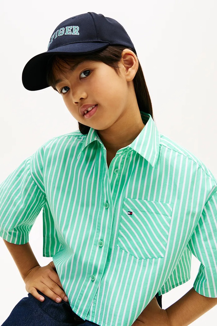 Tommy Hilfiger čiapka so šiltom detská bavlnená KA0KA00050.PPY2 tmavomodrá