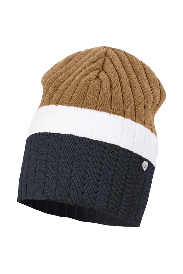 Jamiks čiapka beanie detská bavlnená PUFFE hnedá PUFFE.Nakr.glo.JWI016.K