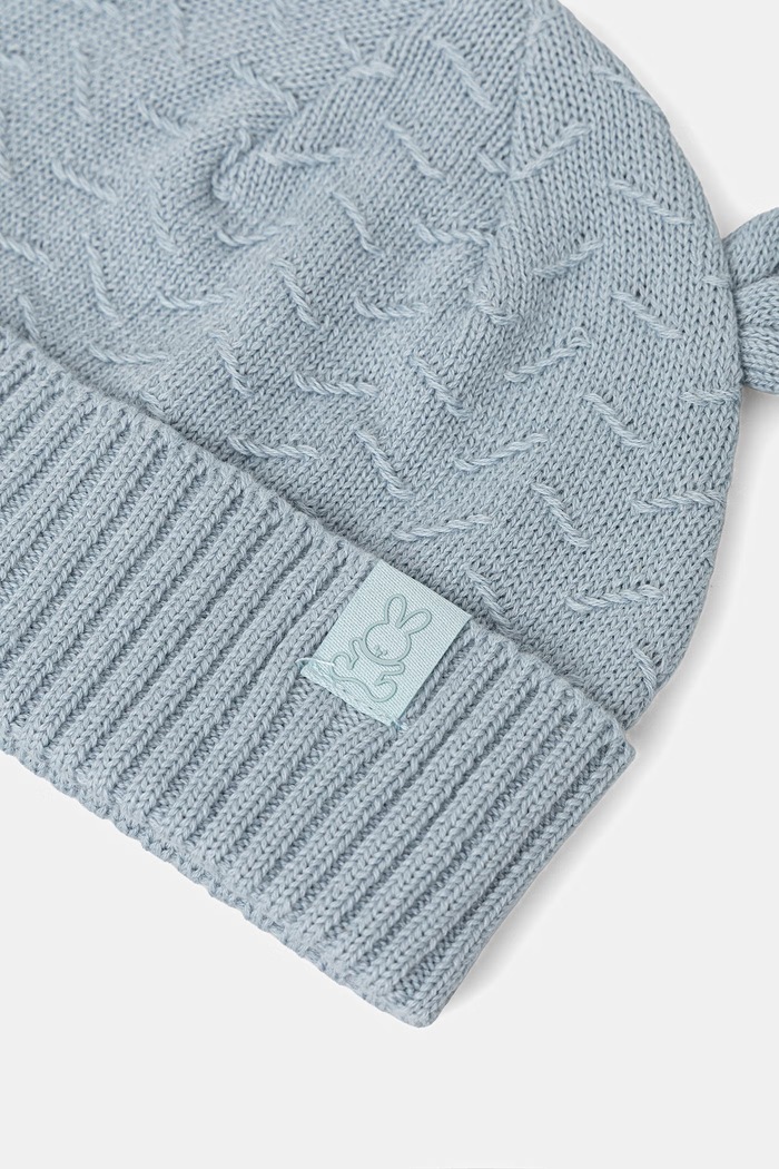 United Colors of Benetton căciulă pentru copii, din bumbac 60L4AA013.W.Stagionale turcoaz SS26